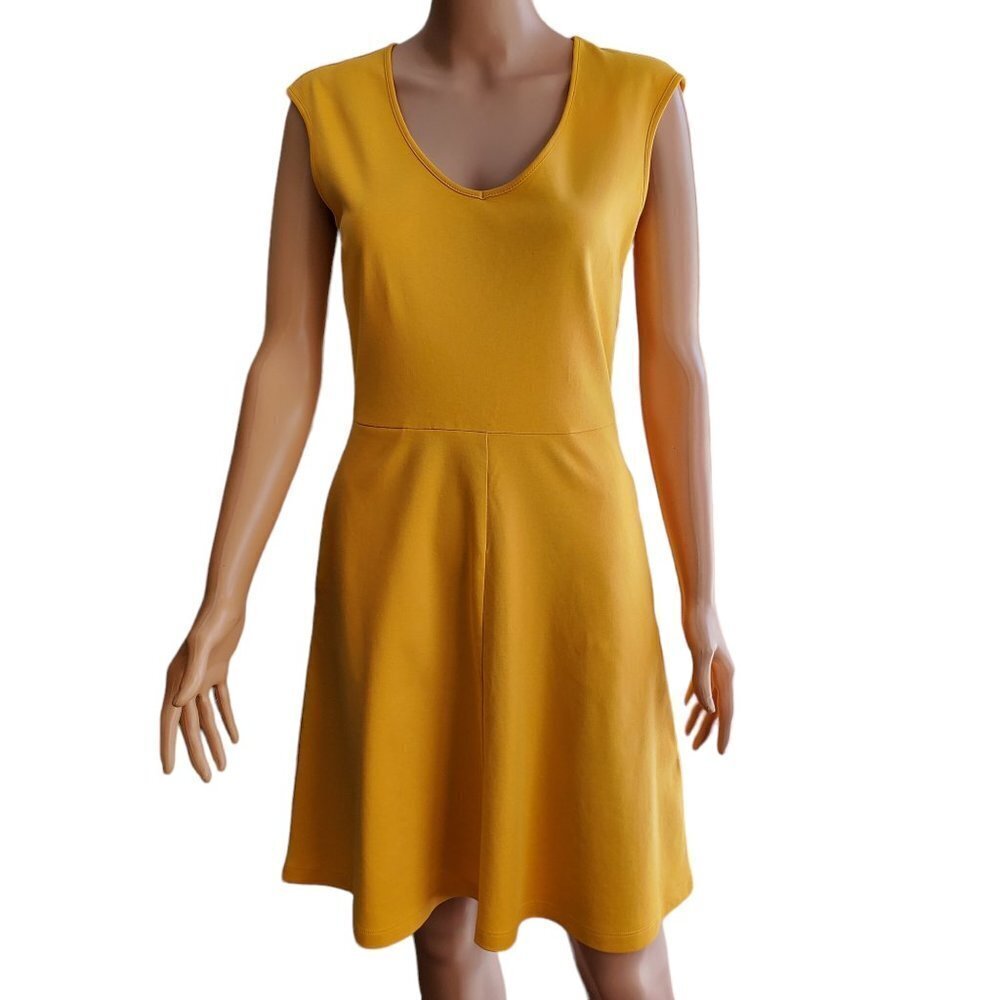New York & Company Gold Mini Dress